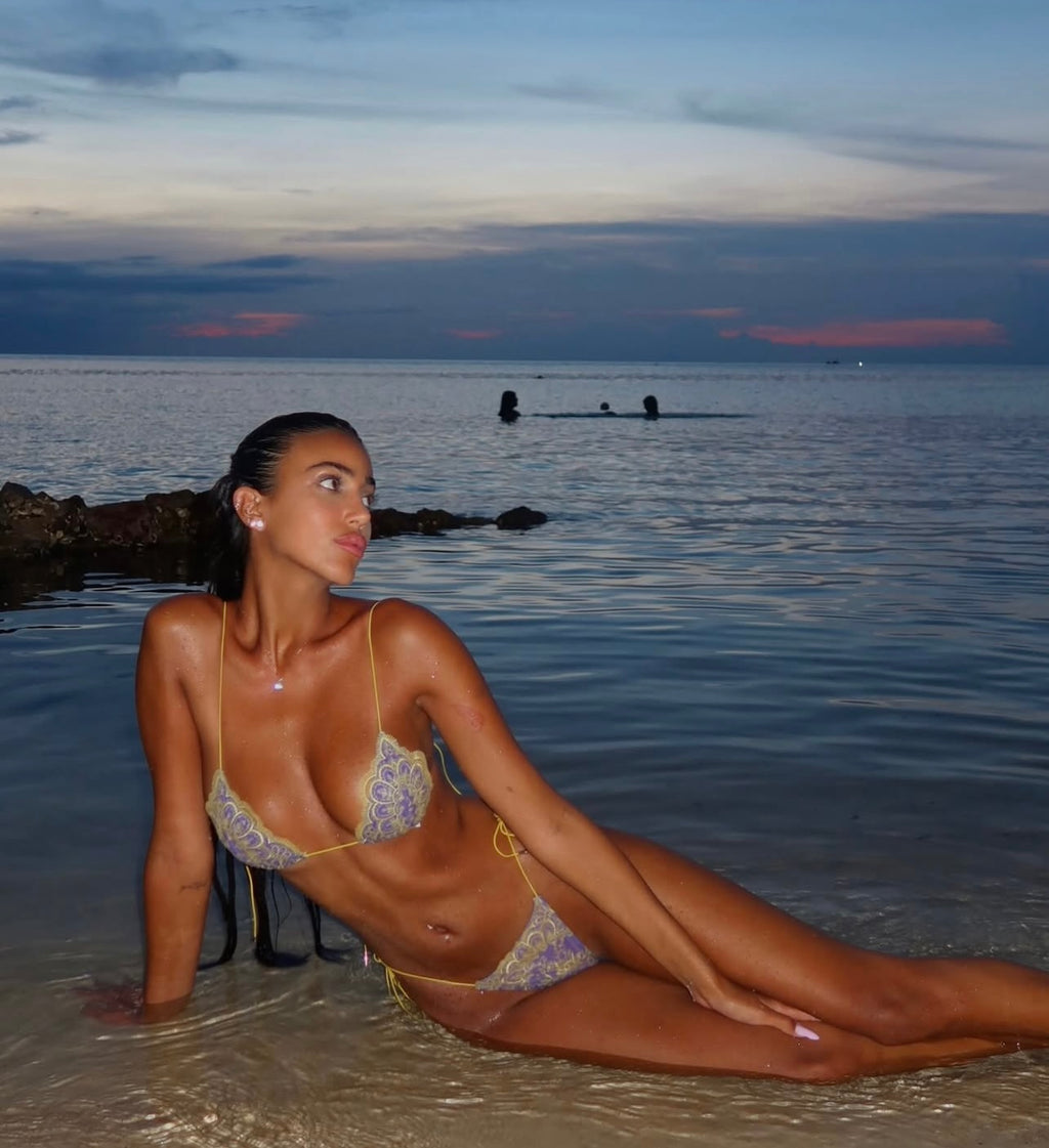 Amara Bikini Bottoms- Grape Sherbet